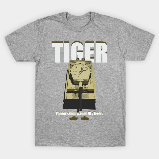 Tank Pz-VI Tiger T-Shirt by FAawRay